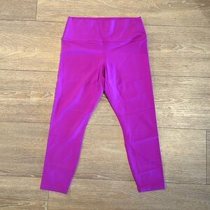 Athleta Leggings L Large NEON PURPLE NEW